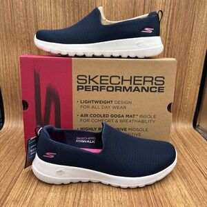 Skechers Go Walk Joy Aurora Womens 10 Navy Slip On Sneakers 124637/NVW NEW